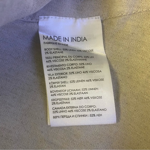 CLUB MÓNACO SIDE BUTTON LINEN DRESS 2 GUC - Picture 6 of 10